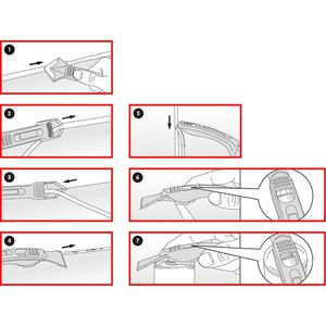 Produktbild für Fugenmesser KS-Tools 116.1050 Fugenfix Set, 7-teilig