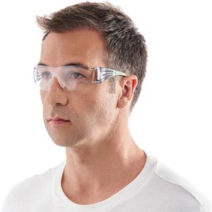 Produktbild für Schutzbrille 3M SecureFit Leseschutz, schwarz-grün,Bügelbrille