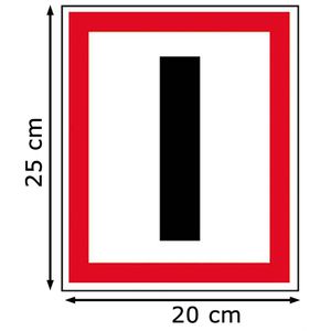 Produktbild für Hinweisschild Abtec DIN 4066, Kunststoff