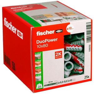 Dübel Fischer 538252, DuoPower 2 Komponenten-Dübel
