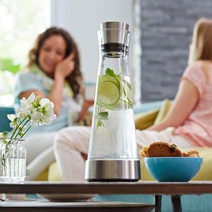 Produktbild für Karaffe Emsa Flow Slim 514233, mit Deckel