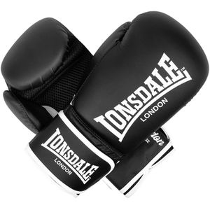 Produktbild für Boxhandschuhe Lonsdale Ashdon, schwarz, für Erwachsene
