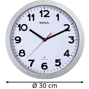 Produktbild für Wanduhr Maul Maulstep, Kunststoff, analog, Funkuhr