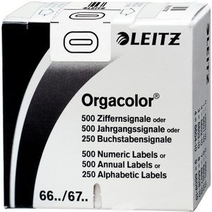 Produktbild für Ziffernsignale Leitz Orgacolor, 6600-00-00, Nummer 0