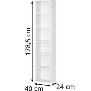 Produktbild für Bücherregal Vasagle LBC167T14, weiß