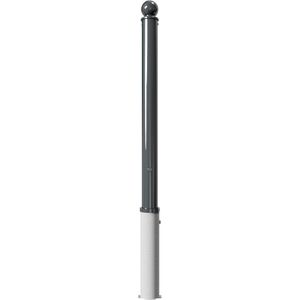 Produktbild für Absperrpfosten Schake 474FB, grau, aus Metall