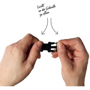 Produktbild für Schlüsselband Karteo grau, Textil