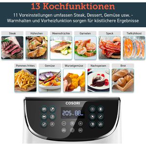 Produktbild für Heißluftfritteuse Cosori Premium XXL, CP158-AF-RXW