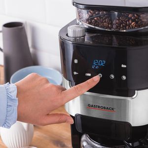 Produktbild für Kaffeemaschine Gastroback Grind &amp; Brew Pro, mit Glaskanne