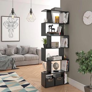 Produktbild für Bücherregal Vicco Levio, schwarz