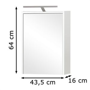 Produktbild für Spiegelschrank Schildmeyer Carlos 153636, weiß