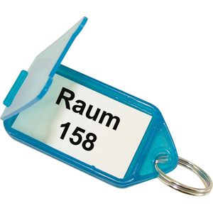 Schlüsselanhänger, aufklappbar, Kunststoff, farbig sortiert, 50 Stück –  Böttcher AG