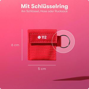 Produktbild für Beatmungsmaske PURAHELP rot, nach DIN 13154
