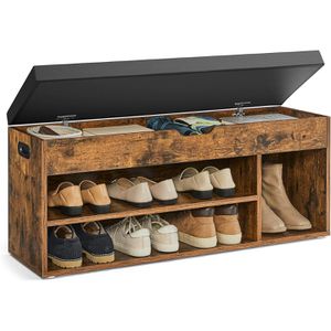 Produktbild für Schuhbank Vasagle LHS130B01, vintage braun, aus Holz
