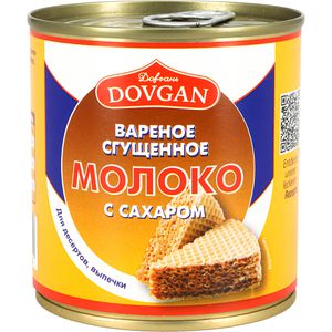 Produktbild für Kondensmilch Dovgan Karamell gezuckert 8% Fett
