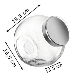 Produktbild für Vorratsglas Montana Candy 054230, mit Metalldeckel