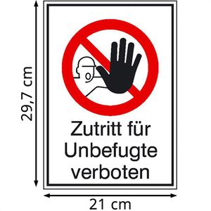 Produktbild für Hinweisschild Abtec Aluminium