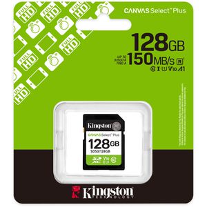 Produktbild für SD-Karte Kingston Canvas Select Plus Gen 3 SDS3/128GB, 128GB