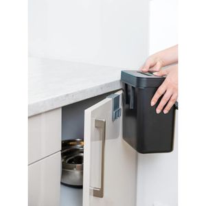 Produktbild für Mülleimer Wenko Tago, schwarz