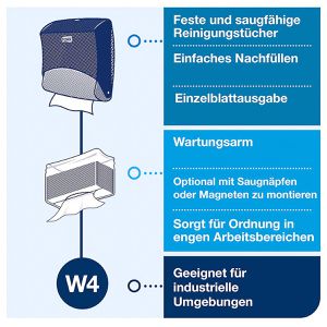 Produktbild für Handtuchspender Tork Performance, 654008, W4