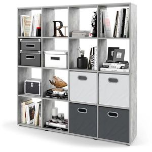 Produktbild für Bücherregal Vicco Karree, grau