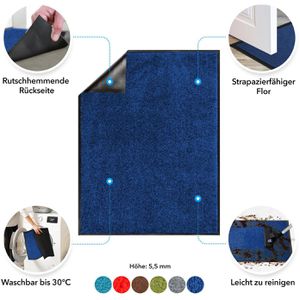 Produktbild für Schmutzfangmatte Floordirekt Monochrom