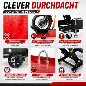 Produktbild für Hebebühne Trutzholm 74828, rot, für Motorrad