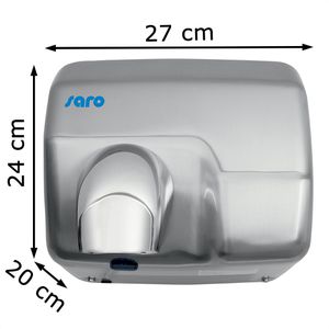 Produktbild für Händetrockner Saro Fabian, 298-1012, Warmluft, silber
