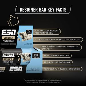 Produktbild für Proteinriegel ESN Designer Protein Bar, 12 Riegel