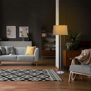Produktbild für Stehlampe Relaxdays silber, 148,5 cm