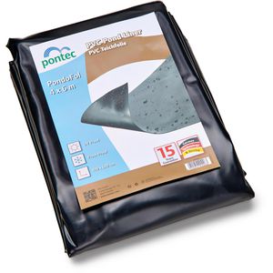 Produktbild für Teichfolie Pontec 90006, schwarz, UV-beständig, 0,5 mm PVC