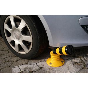 Produktbild für Absperrpfosten Schake 412445BG, schwarz/gelb, aus Kunststoff