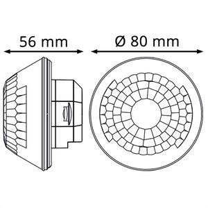 Produktbild für Präsenzmelder Theben Luxa 103 S360-28 KNX UP WH