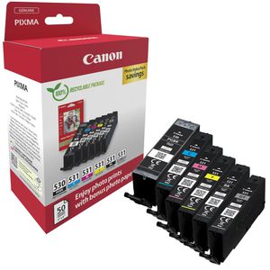 Produktbild für Tinte Canon PGI-530PGBK + CLI-531 BK, C, M, Y, GY