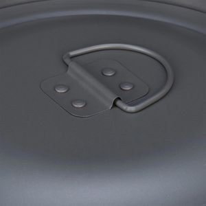 Produktbild für Ascheeimer Relaxdays 10033833, grau, mit Holzgriff und Deckel