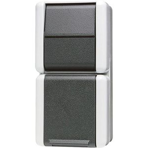 Steckdose Jung 876 W, WG 800, IP44, Aufputz