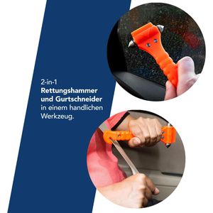Produktbild für Nothammer First-Aid-Only 2-in-1-Fluchtwerkzeug