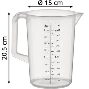 Produktbild für Messbecher APS Pro 30048, aus Kunststoff