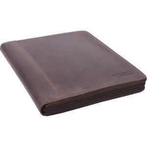 Produktbild für Schreibmappe Menzo MB46, marone, Echt Leder
