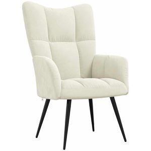Produktbild für Loungesessel vidaXL 328082, cremeweiß