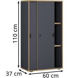 Produktbild für Schiebetürenschrank VCM Salia 920737, abschließbar