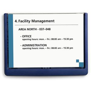 Produktbild für Türschild Durable 4866-07, Click Sign A5, blau