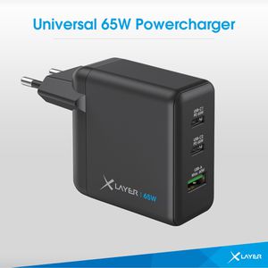 Produktbild für USB-Ladegerät XLayer 219588 GaN, 65 Watt