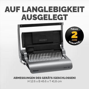 Produktbild für Bindegerät Fellowes Quasar+ 500, A4, manuell
