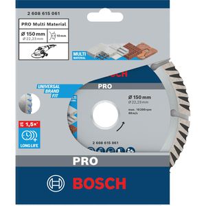 Produktbild für Trennscheibe Bosch PRO Multi Material, Bohrungs-Ø 22,23 mm