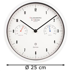 Produktbild für Wanduhr Falkenberg&amp;Söhne Kunststoff, analog, Funkuhr