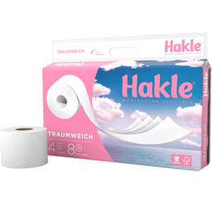 Blatt, Rollen Böttcher Toilettenpapier – Hakle AG 4-lagig, Tissue, 130 Traumweich, 8