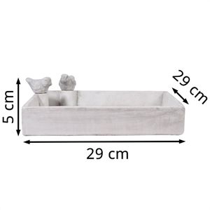 Produktbild für Vogeltränke dobar Carré, 12979e, 29 x 5 x 29 cm