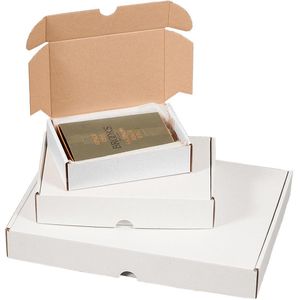 Produktbild für Maxibriefkarton Smartboxpro weiß, für DIN A4