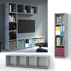 Produktbild für Bücherregal Vicco Ludus, grau